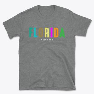 Florida New York Color Pop Basic T-Shirt
