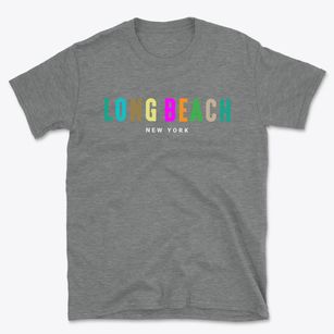 Long Beach New York Color Pop Basic T-Shirt