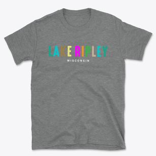 Lake Ripley Wisconsin Color Pop Basic T-Shirt