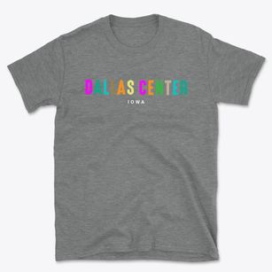 Dallas Center Iowa Color Pop Basic T-Shirt