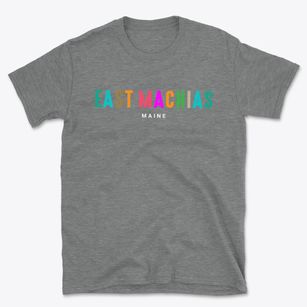 East Machias Maine Color Pop Basic T-Shirt