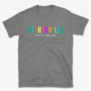Hightsville North Carolina Color Pop Basic T-Shirt