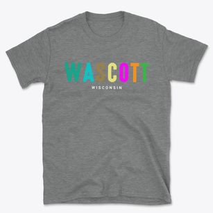 Wascott Wisconsin Color Pop Basic T-Shirt