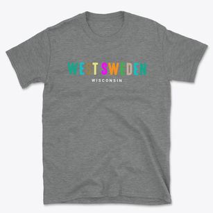West Sweden Wisconsin Color Pop Basic T-Shirt
