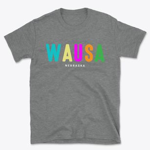 Wausa Nebraska Color Pop Basic T-Shirt