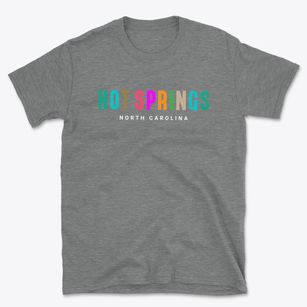 Hot Springs North Carolina Color Pop Basic T-Shirt