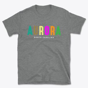 Aurora North Carolina Color Pop Basic T-Shirt