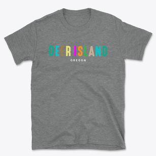 Deer Island Oregon Color Pop Basic T-Shirt