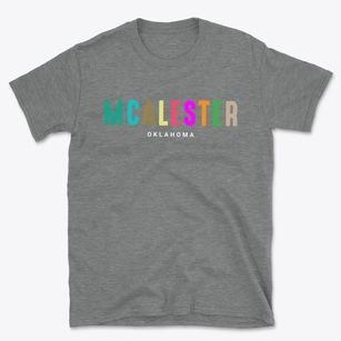 Mcalester Oklahoma Color Pop Basic T-Shirt