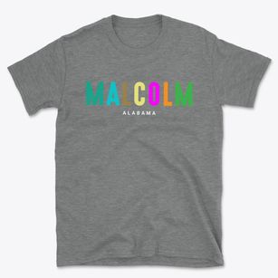 Malcolm Alabama Color Pop Basic T-Shirt