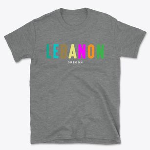 Lebanon Oregon Color Pop Basic T-Shirt
