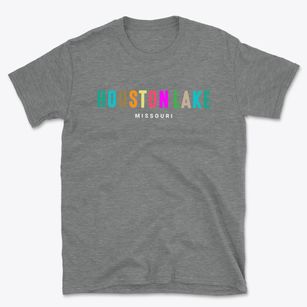 Houston Lake Missouri Color Pop Basic T-Shirt