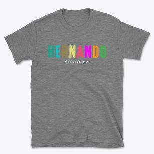 Hernando Mississippi Color Pop Basic T-Shirt