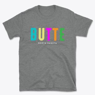 Butte North Dakota Color Pop Basic T-Shirt