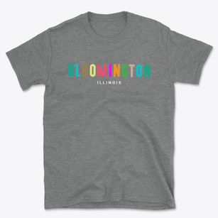 Bloomington Illinois Color Pop Basic T-Shirt