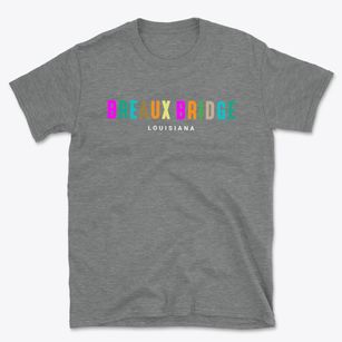 Breaux Bridge Louisiana Color Pop Basic T-Shirt