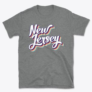  New Jersey Retro Candy Vibes Basic T-Shirt