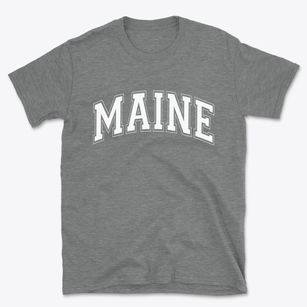  Maine Varsity State Basic T-Shirt