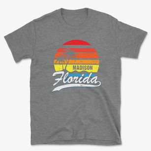 Madison Florida Palm Tree Sunset Basic T-Shirt