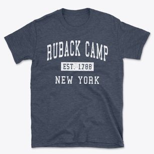 Ruback Camp New York Classic Established Basic T-Shirt