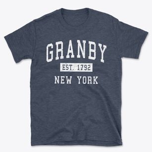 Granby New York Classic Established Basic T-Shirt