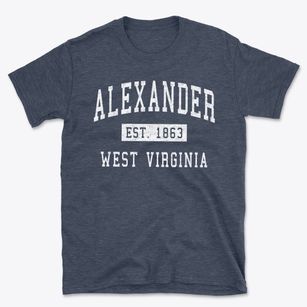 Alexander West Virginia Classic Established Basic T-Shirt