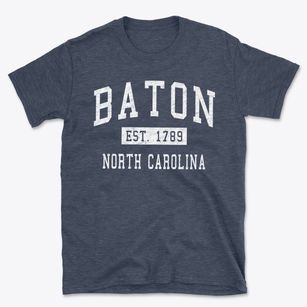 Baton North Carolina Classic Established Basic T-Shirt