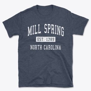 Mill Spring North Carolina Classic Established Basic T-Shirt