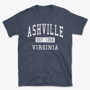 Ashville Virginia Classic Established Basic T-Shirt