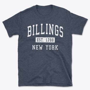 Billings New York Classic Established Basic T-Shirt