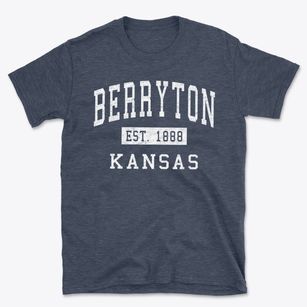 Berryton Kansas Classic Established Basic T-Shirt
