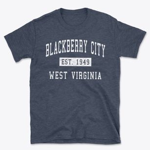 Blackberry City West Virginia Classic Established Basic T-Shirt