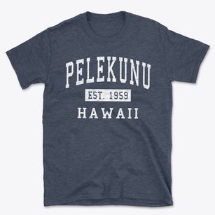 Pelekunu Hawaii Classic Established Basic T-Shirt