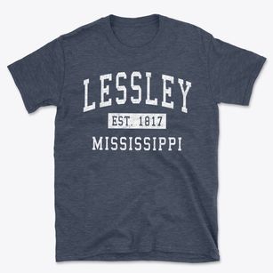 Lessley Mississippi Classic Established Basic T-Shirt