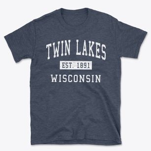 Twin Lakes Wisconsin Classic Established Basic T-Shirt