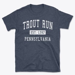 Trout Run Pennsylvania Classic Established Basic T-Shirt