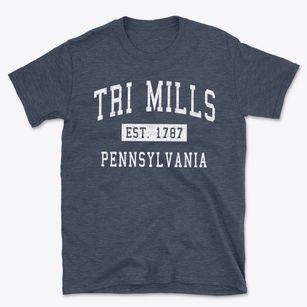 Tri Mills Pennsylvania Classic Established Basic T-Shirt