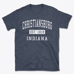 Christiansburg Indiana Classic Established Basic T-Shirt