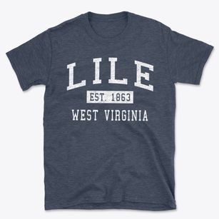 Lile West Virginia Classic Established Basic T-Shirt