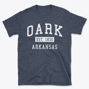 Oark Arkansas Classic Established Basic T-Shirt