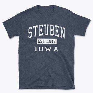 Steuben Iowa Classic Established Basic T-Shirt