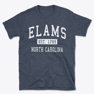 Elams North Carolina Classic Established Basic T-Shirt