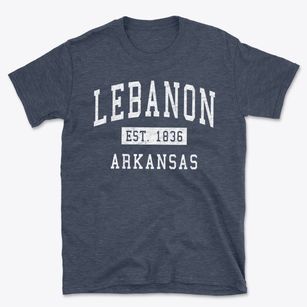 Lebanon Arkansas Classic Established Basic T-Shirt