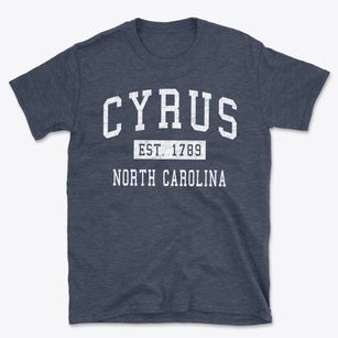 Cyrus North Carolina Classic Established Basic T-Shirt