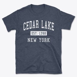 Cedar Lake New York Classic Established Basic T-Shirt