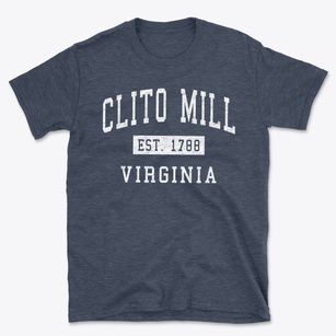 Clito Mill Virginia Classic Established Basic T-Shirt