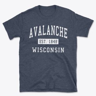 Avalanche Wisconsin Classic Established Basic T-Shirt