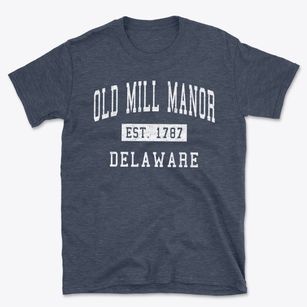Old Mill Manor Delaware Classic Established Basic T-Shirt