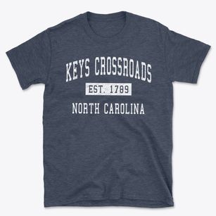 Keys Crossroads North Carolina Classic Established Basic T-Shirt