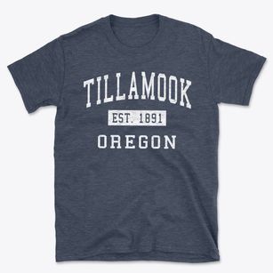 Tillamook Oregon Classic Established Basic T-Shirt